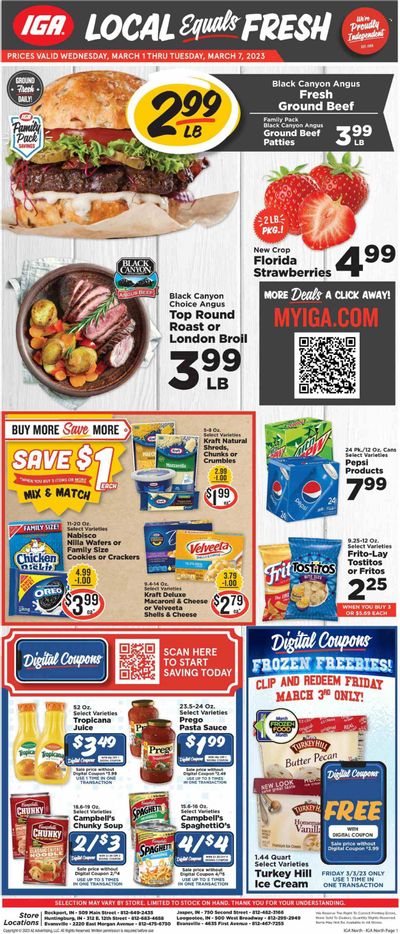 IGA (IN) Weekly Ad Flyer Specials March 1 to March 7, 2023