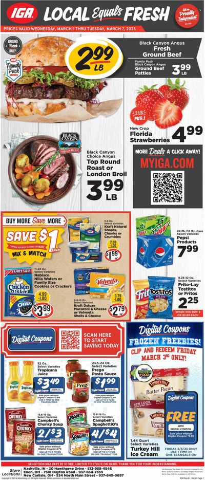 IGA (IN) Weekly Ad Flyer Specials March 1 to March 7, 2023 IGA (IN) Weekly Ad Flyer Specials March 1 to March 7, 2023