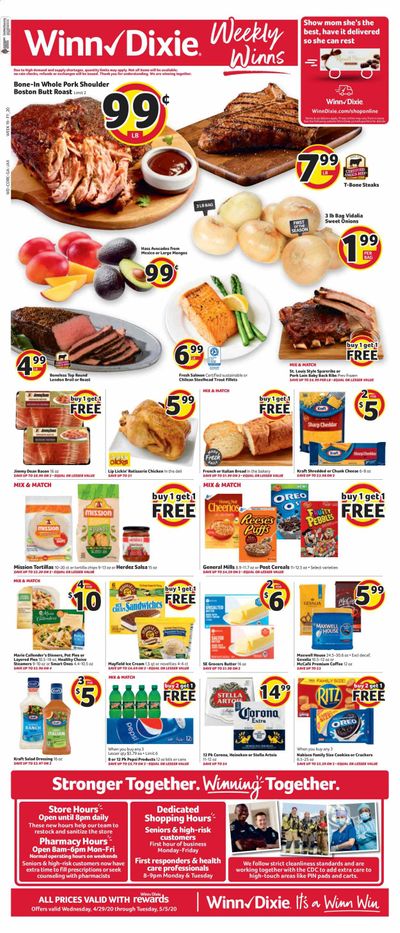 Winn Dixie Weekly Ad & Flyer April 29 to May 5