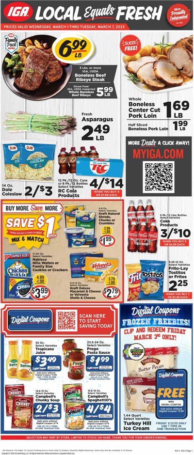 IGA (KY) Weekly Ad Flyer Specials March 1 to March 7, 2023