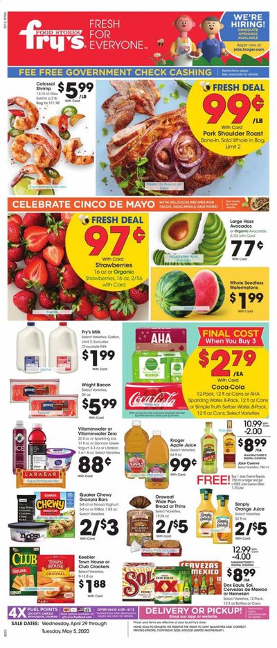 Fry’s Weekly Ad & Flyer April 29 to May 5