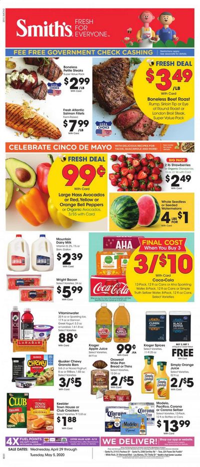 Smith's Weekly Ad & Flyer April 29 to May 5