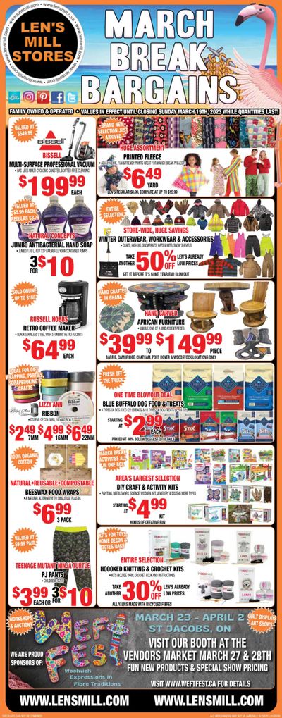 Len's Mill Stores Flyer March 6 to 19