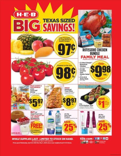 H-E-B Weekly Ad & Flyer April 29 to May 5