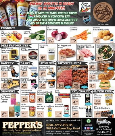 Pepper's Foods Flyer March 7 to 13