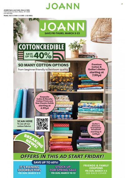 JOANN Weekly Ad Flyer Specials March 3 to March 23, 2023