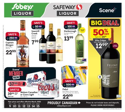 Sobeys/Safeway (AB) Liquor Flyer March 9 to 15 Sobeys/Safeway (AB) Liquor Flyer March 9 to 15