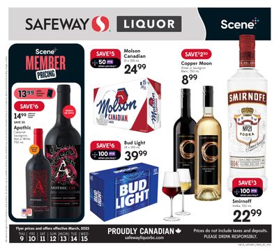 Safeway (BC) Liquor Flyer March 9 to 15