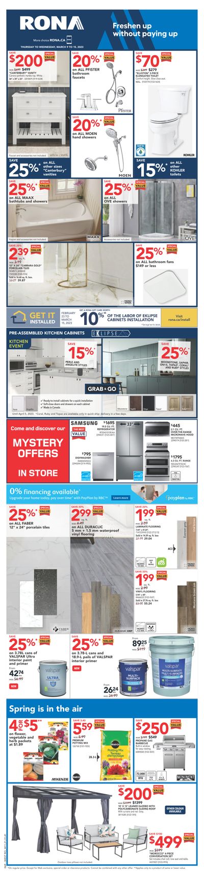 Rona (West) Flyer March 9 to 15