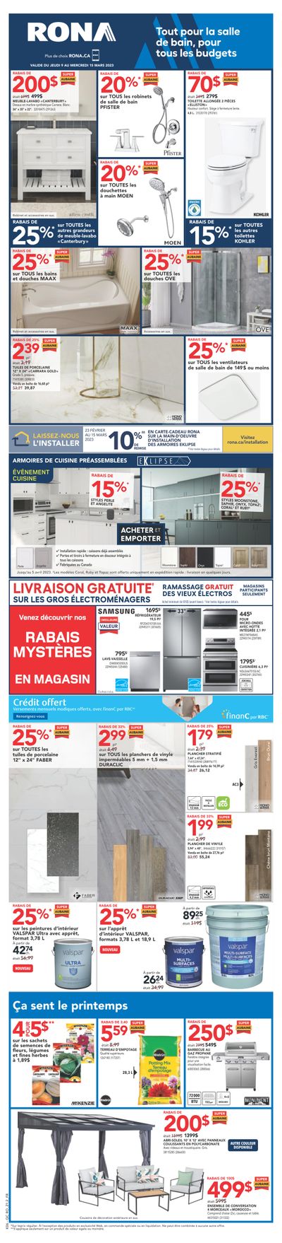 Rona (QC) Flyer March 9 to 15
