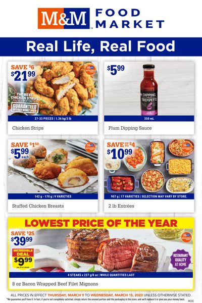 M&M Food Market (Atlantic & West) Flyer March 9 to 15