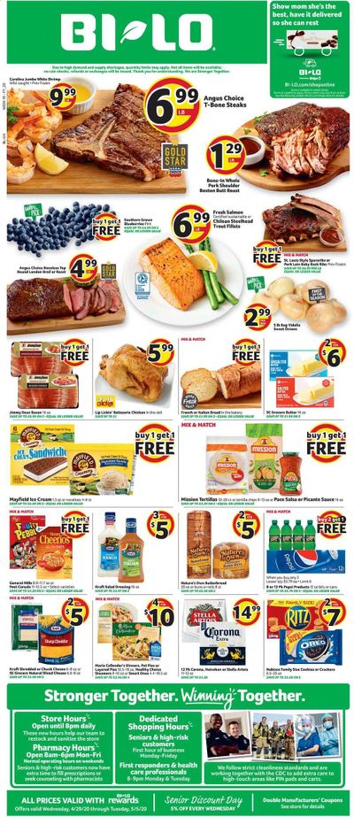 BI-LO Weekly Ad & Flyer April 29 to May 5