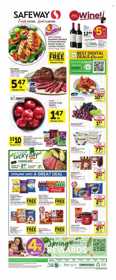 Safeway (CO) Weekly Ad Flyer Specials March 8 to March 14, 2023