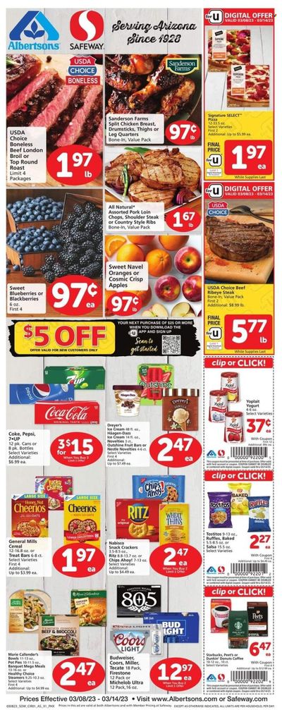 Safeway (AZ, CO, ID, MT, NE, NM) Weekly Ad Flyer Specials March 8 to March 14, 2023