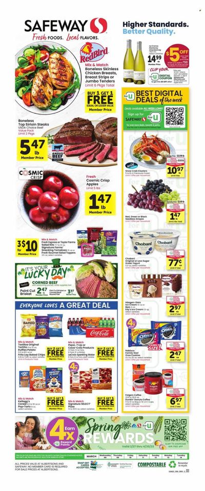 Safeway (SD) Weekly Ad Flyer Specials March 8 to March 14, 2023