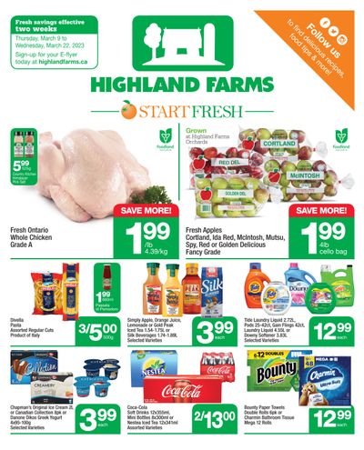 Highland Farms Flyer March 9 to 22