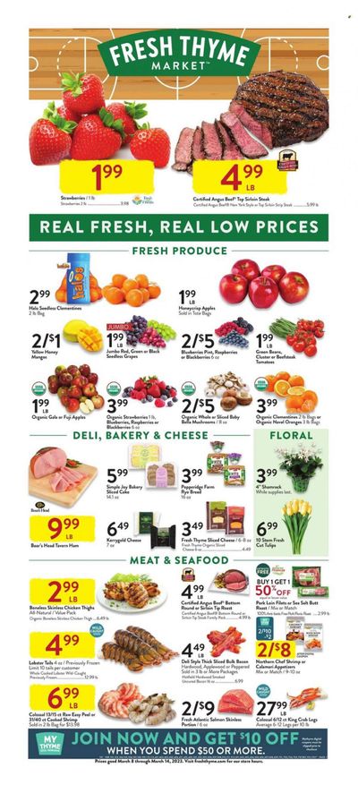 Fresh Thyme Weekly Ad Flyer Specials March 8 to March 14, 2023