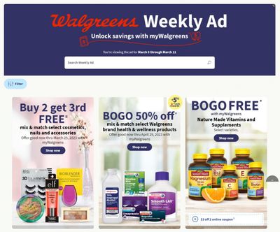 Walgreens Weekly Ad Flyer Specials March 5 to March 11, 2023