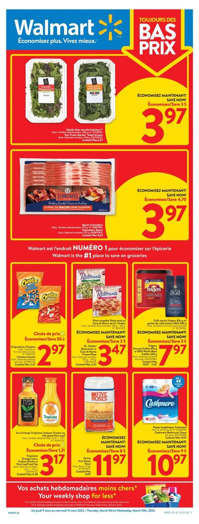 Walmart (QC) Flyer March 9 to 15