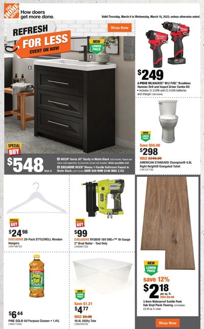 Home Depot (Atlantic) Flyer March 9 to 15
