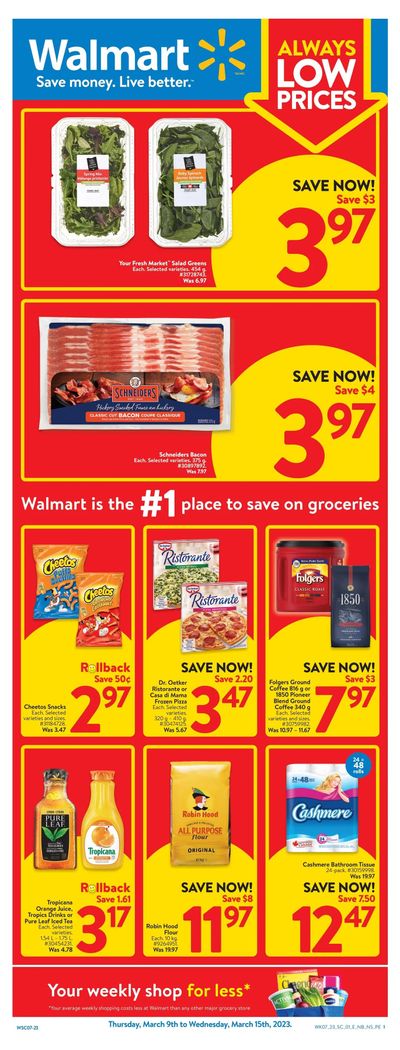 Walmart (Atlantic) Flyer March 9 to 15