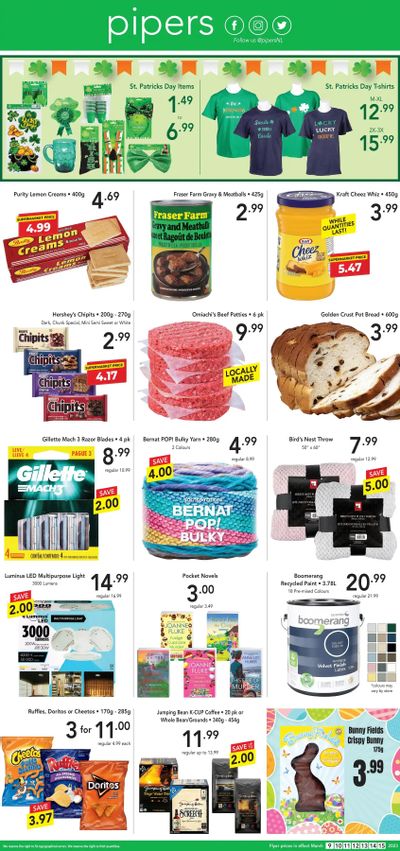 Pipers Superstore Flyer March 9 to 15