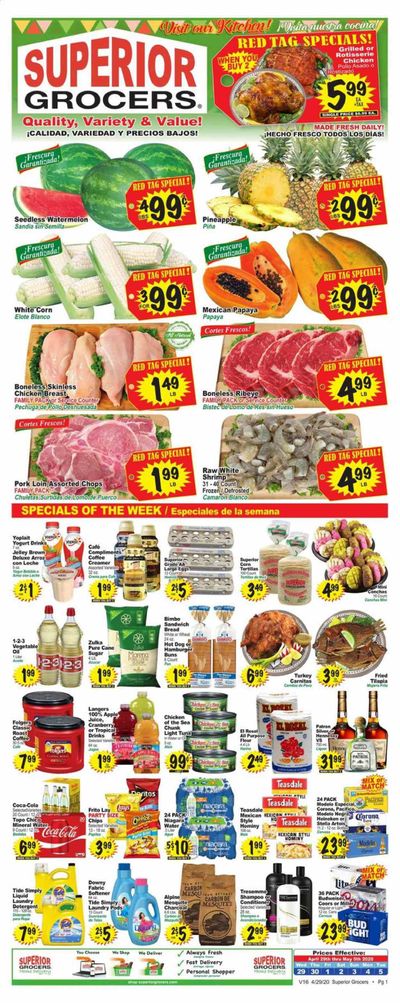 Superior Grocers Weekly Ad & Flyer April 29 to May 5