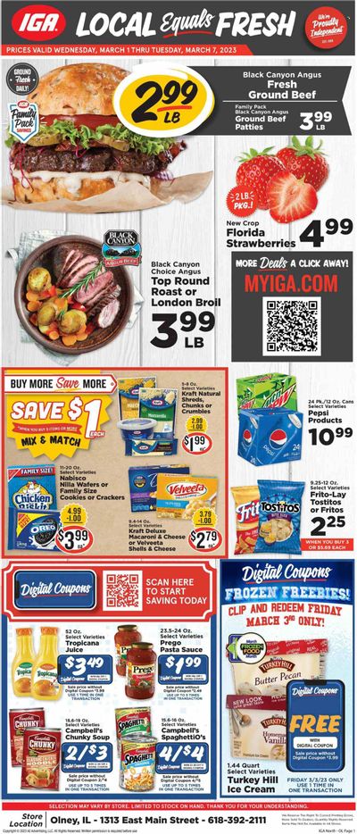 IGA (IL) Weekly Ad Flyer Specials March 1 to March 7, 2023