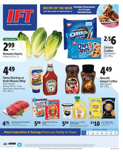 IFT Independent Food Town Flyer March 9 to 15