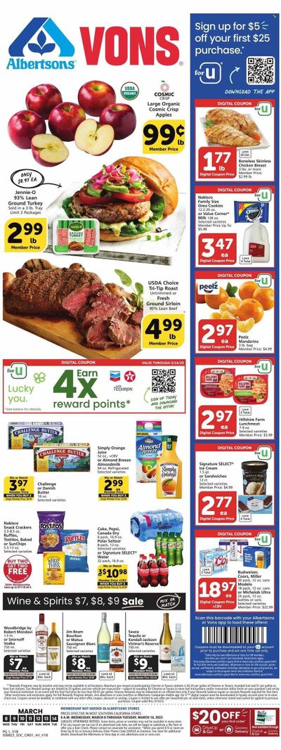 Vons (CA) Weekly Ad Flyer Specials March 8 to March 14, 2023 Vons (CA) Weekly Ad Flyer Specials March 8 to March 14, 2023