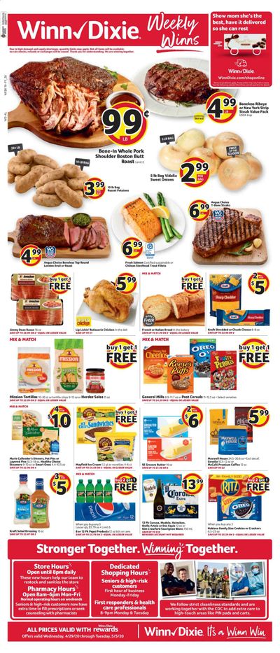 Winn Dixie Weekly Ad & Flyer April 29 to May 5