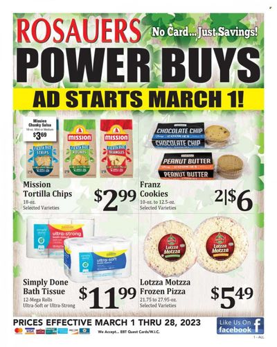 Rosauers (ID, MT, OR, WA) Weekly Ad Flyer Specials March 1 to March 28, 2023