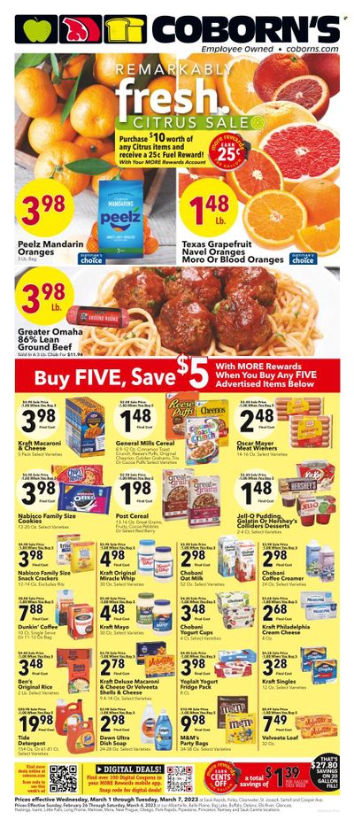 Coborn's (MN, SD) Weekly Ad Flyer Specials March 1 to March 7, 2023