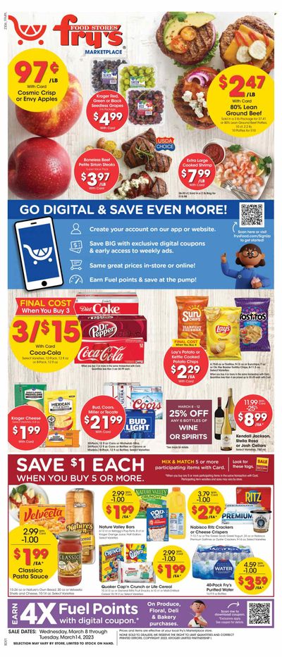 Fry’s (AZ) Weekly Ad Flyer Specials March 8 to March 14, 2023