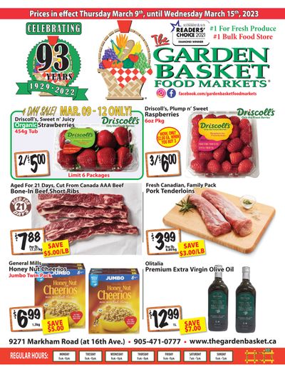 The Garden Basket Flyer March 9 to 15