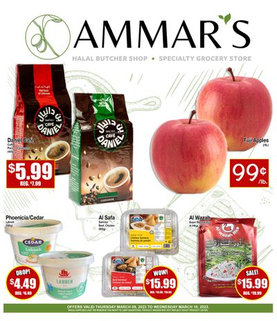 Ammar's Halal Meats Flyer March 9 to 15