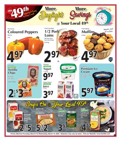 The 49th Parallel Grocery Flyer March 9 to 15