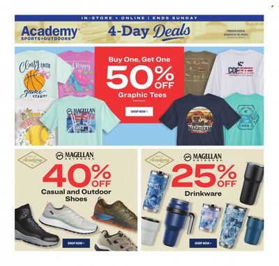 Academy Sports + Outdoors Weekly Ad Flyer Specials March 9 to March 12, 2023