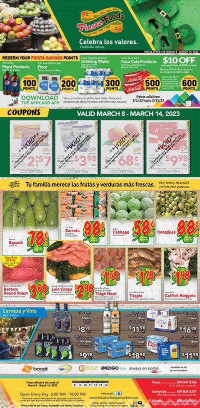Fiesta Foods SuperMarkets (WA) Weekly Ad Flyer Specials March 8 to March 14, 2023