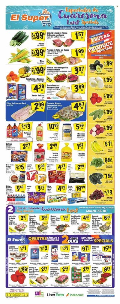 El Super (CA) Weekly Ad Flyer Specials March 8 to March 14, 2023