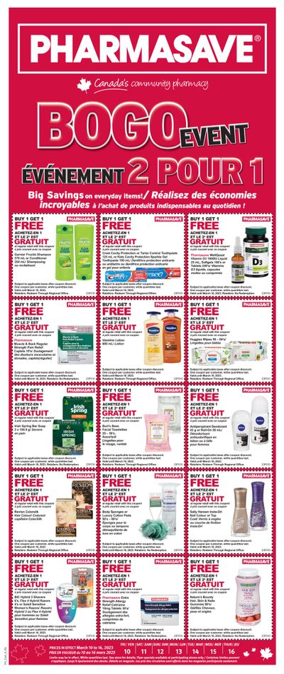Pharmasave (NB) Flyer March 10 to 16