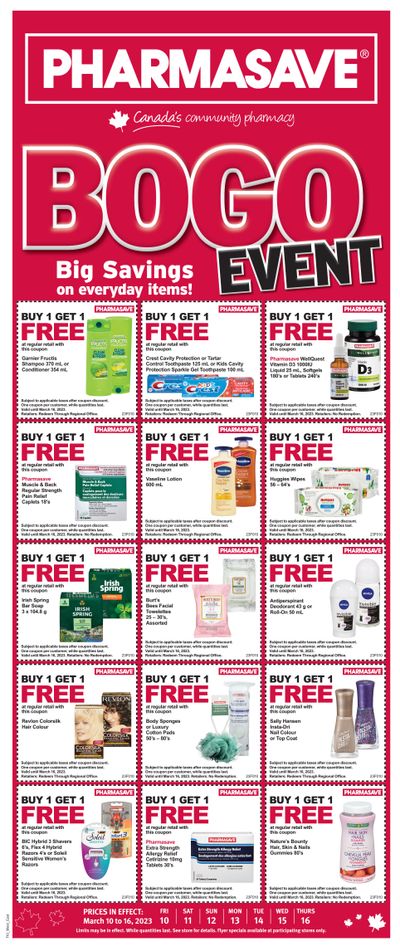 Pharmasave (ON & West) Flyer March 10 to 16