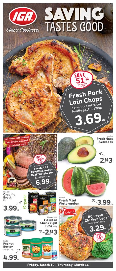 IGA Stores of BC Flyer March 10 to 16