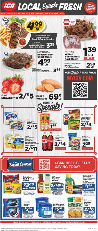 IGA (VA) Weekly Ad Flyer Specials March 8 to March 14, 2023