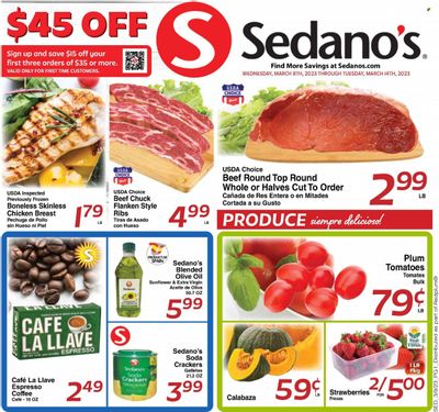 Sedano's (FL) Weekly Ad Flyer Specials March 8 to March 14, 2023