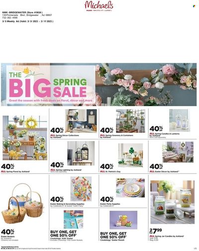 Michaels Weekly Ad Flyer Specials March 5 to March 11, 2023
