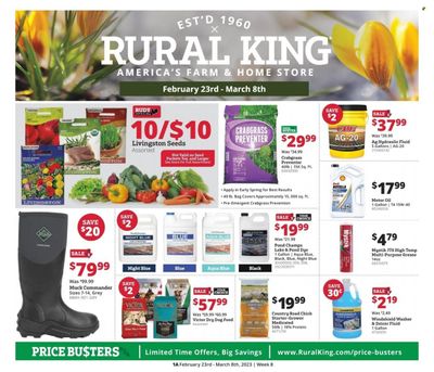 Rural King (IL, IN, KY, MO, OH, PA, TN, VA, WV) Weekly Ad Flyer Specials February 23 to March 8, 2023
