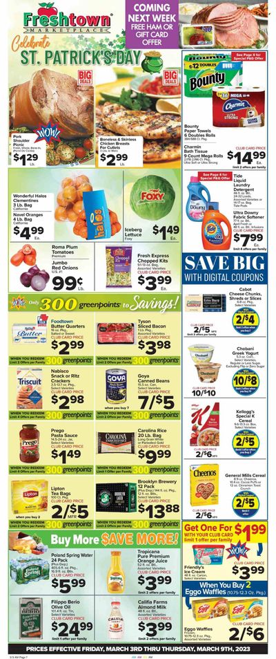 Foodtown (NJ, NY, PA) Weekly Ad Flyer Specials March 3 to March 9, 2023