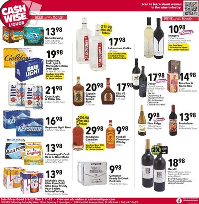 Cash Wise Liquor Only (MN) Weekly Ad Flyer Specials March 5 to March 11, 2023