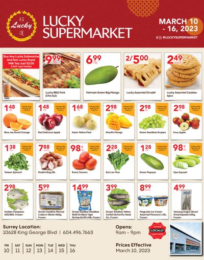 Lucky Supermarket (Surrey) Flyer March 10 to 16